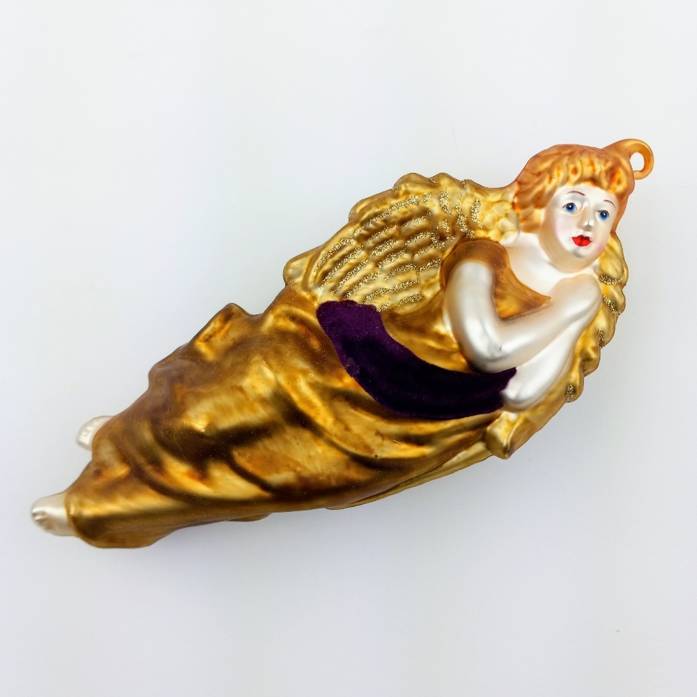 Blown Glass Angel Ornament